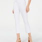 INC International Concepts Women's Cropped Skinny Pants White Size 14