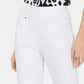 INC International Concepts Women's Cropped Skinny Pants White Size 14
