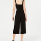Bar III Women's Cropped O-Ring Jumpsuit Black Size 2
