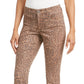 Style & Co Women's Curvy-Fit Skinny Printed Jeans Gold Size 4