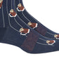 Bar III Men's Printed Pinstripe Socks Blue Size Regular