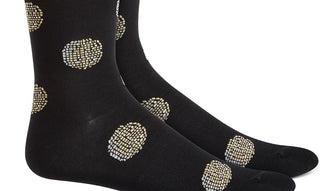 Bar III Men's Printed Socks Black Size Regular