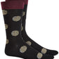 Bar III Men's Printed Socks Black Size Regular