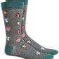 Bar III Men's Ornament Socks Gray Size Regular