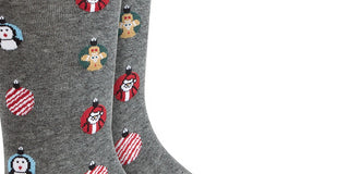 Bar III Men's Ornament Socks Gray Size Regular