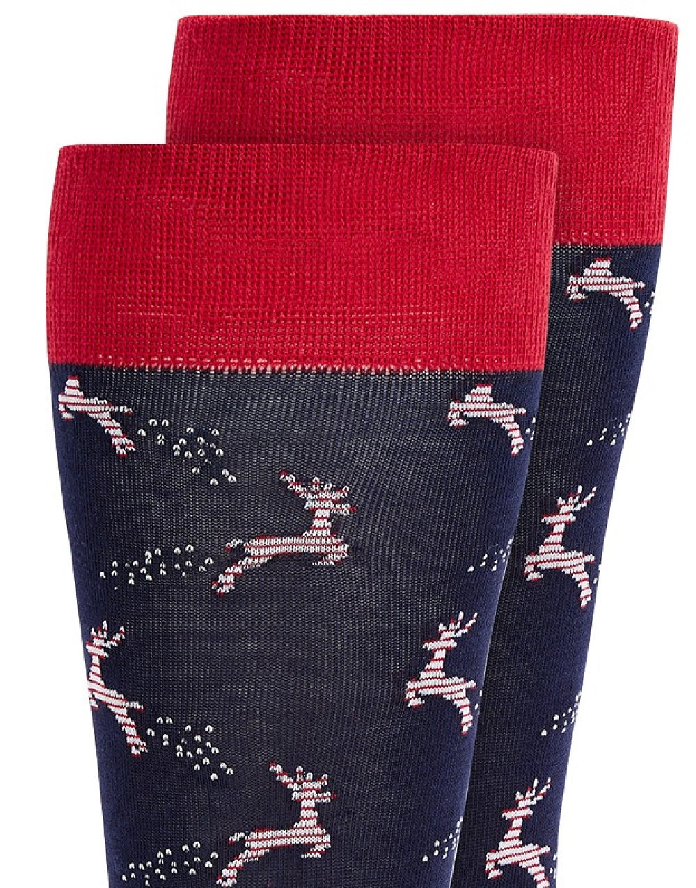 Bar III Men's Reindeer Socks Blue Size Regular