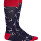 Bar III Men's Reindeer Socks Blue Size Regular