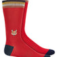 Bar III Men's Embroidered Fox Socks Red Size Regular