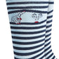 Bar III Peek-A-Boo Striped Socks Navy Size Regular