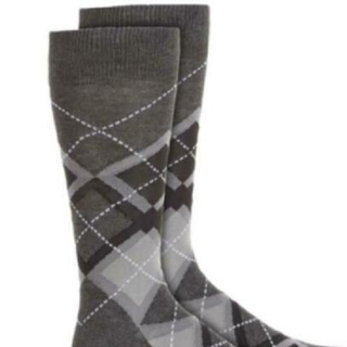 Alfani Men's Argyle Socks Gray Size Osfa Reg