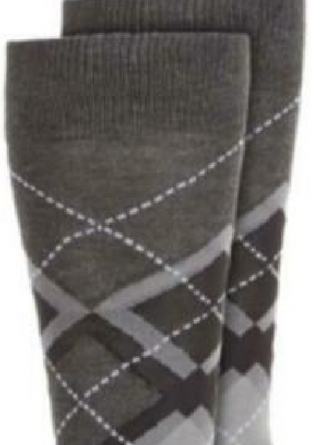 Alfani Men's Argyle Socks Gray Size Osfa Reg