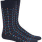 Alfani Men's Pixel Windowpane Socks Blue Size Regular