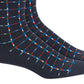 Alfani Men's Pixel Windowpane Socks Blue Size Regular