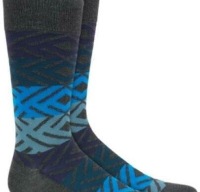 Alfani Men's Printed Socks Blue Size Regular