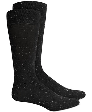 Alfani Men's Speckled Socks Black Size Regular 10-13