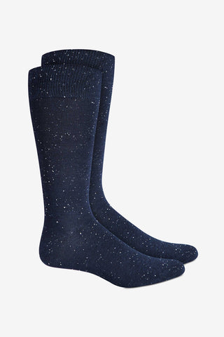 Alfani Men's Speckled Socks  Med Blue Size 10-13