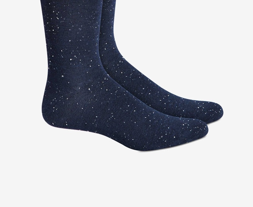 Alfani Men's Speckled Socks  Med Blue Size 10-13