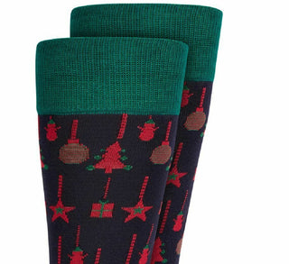 Alfani Men's Ornaments Socks Black Size Regular