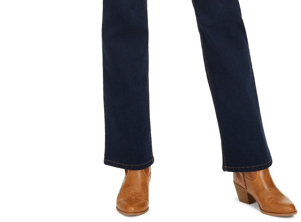 Style & Co Women's Ella Pull-On Bootcut Jeans Blue Size Extra Large