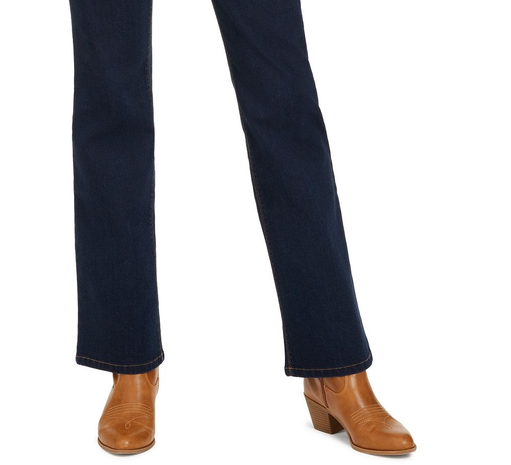 Style & Co Women's Ella Pull-On Bootcut Jeans Blue Size Extra Small