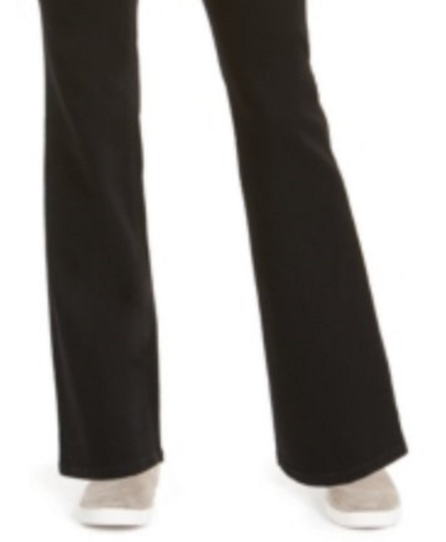 Style & Co Women's Ella Pull-On Bootcut Jeans Black Size Large