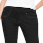 Style & Co Women's Ella Pull-On Bootcut Jeans Black Size Extra Large