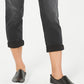 Style & Co Women's Pull On Boyfriend Jeans Black Size Medium