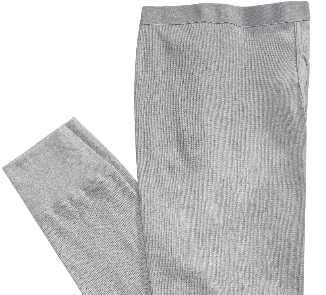 Alfani Men's Thermal Pants Gray Size Medium