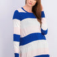 Maison Jules Women's Striped Sweater  Blue Size 2 Extra Large