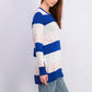 Maison Jules Women's Striped Sweater  Blue Size 2 Extra Large