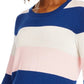 Maison Jules Women's Striped Sweater Pink Size X-Small