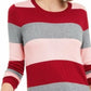 Maison Women's Jules Striped Sweater Red Size 2 Extra Large