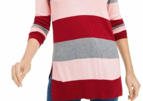 Maison Women's Jules Striped Sweater Red Size 2 Extra Large