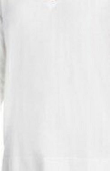 Maison Jules Women's V-Neck Sweater White Size Medium