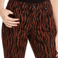 INC International Concepts Women's Incessentials Tiger-Print Skinny Jeans Brown Size 12