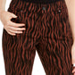 INC International Concepts Women's Incessentials Tiger-Print Skinny Jeans Brown Size 16