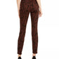 INC International Concepts. Women's Incessentials Tiger-Print Skinny Jeans Brown Size 6