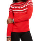 Charter Club Women's Scottie Fair Isle Sweater Medium Red Size X-Large