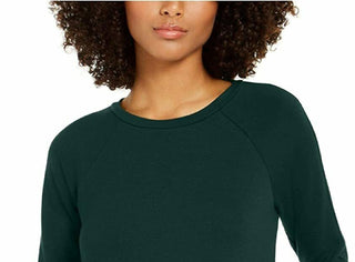 Ideology Women's Long Sleeve Tunic Green Size Large