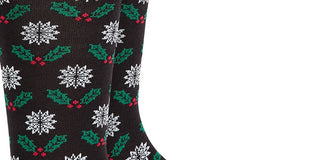 Alfani Men's Mistletoe Socks Black Size Regular