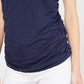 INC International Concepts Women's Leopard-Print Burnout Top Blue Size Medium