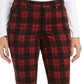 Charter Club Women's Plaid Tummy Control Jeans  Black Size 4