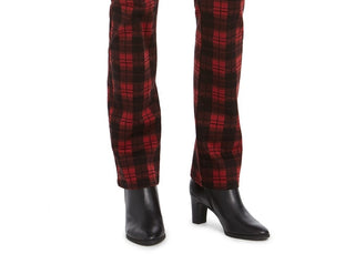 Charter Club Women's Plaid Tummy Control Jeans  Black Size 4