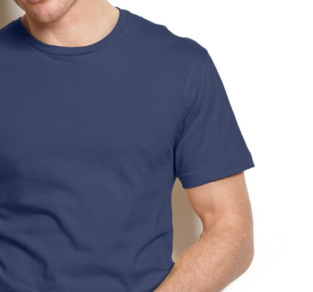 Alfani Men's Crew-Neck Undershirt Navy Size Large