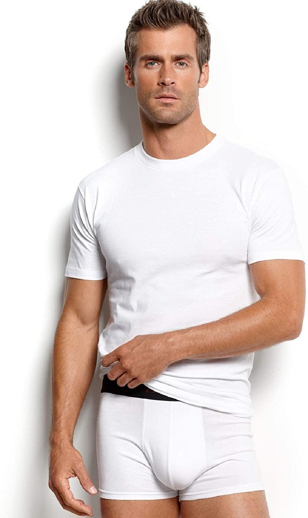 Alfani Men's Crewneck Undershirt White Size X-Large