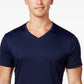 Alfani Men's Soft Touch Stretch V-Neck T-Shirt Navy Size Large