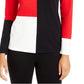 Alfani Women's Colorblocked Dropped-Shoulder Top  Real Red Size Extra Small