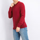Alfani Men's Merino Blend Solid Crewneck Sweater  Wine Size 2 Extra Large