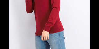 Alfani Men's Merino Blend Solid Crewneck Sweater  Wine Size 2 Extra Large