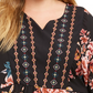 Style & Co Women's Floral Blouse Black Size 3X